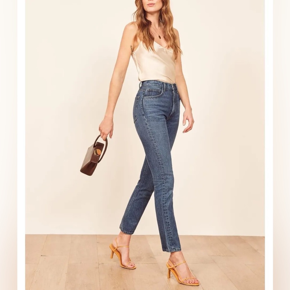 ✨ Reformation High waisted straight leg jeans size 26 denim ankle